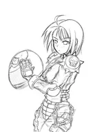 1girl akira_kazama artist:angelsbestrace biker helmet rival_schools // 1020x1447 // 258KB