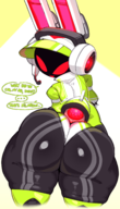 artist:goatboydraws ass dialogue huge_ass looking_at_viewer looking_back panties project_turboblast robot robot_girl tempo text turbine // 1319x2293 // 1.3MB