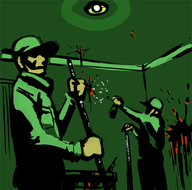 blood colored hotline_miami janitor tagme // 593x587 // 570KB