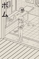 1girl artist:onion_jigoku bombchu bombchu_bowling_alley_operator japanese nichijou ocarina_of_time parody short_hair sketch solo text the_legend_of_zelda // 554x832 // 225KB