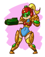 artist:anaugi fusion metroid mighty_switch_force patricia_wagon samus_aran wayforward // 700x871 // 206KB