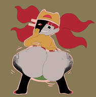 1girl artist:unknown ass ass_shake colored Ena:_Dream_BBQ hand_on_cheek huge_ass presenting seductive seductive_pose smile smiling smug taski_maiden twerking // 1903x1930 // 1023KB