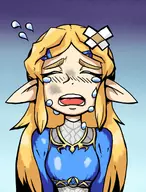 artist:setz breath_of_the_wild colored crying princess_zelda sad tears the_legend_of_zelda // 494x651 // 349KB