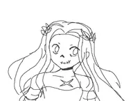 1girl artist:bupiti chibi slay_the_princess the_princess the_spectre // 628x475 // 39KB