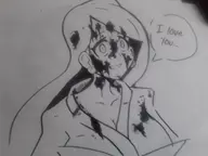 blood dialogue furisode_girl monochrome pokemon pokemon_xy yandere // 2048x1536 // 198KB