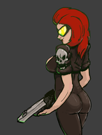 1girl colored mynx quake quake_3 // 857x1125 // 258KB