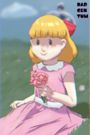 1girl artist:dargentum earthbound flowers mother_(series) paula starman // 1000x1493 // 1.2MB