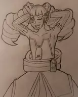 1girl archer disgaea disgaea_2 flat_chest traditional_medium // 1027x1280 // 345KB