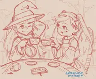 artist:sunshine_memoir chenso_club plum rta-chan witch // 1034x852 // 113KB