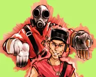 colored jojo's_bizarre_adventure parody pyro scout team_fortress team_fortress_2 tf2 // 942x756 // 416KB