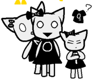 1girl 4chan ? artist:unknown cat cat_girl crossed_arms eyes_closed meta monochrome moot multeity o_mouth question_mark sketch smile smiling super_mario_vorld // 321x279 // 3.4KB