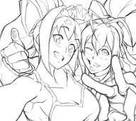 artist:san20xxx blazblue blazblue_crosstag_battle mai_natsume yuzuriha // 1155x1027 // 422KB