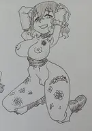 1girl artist:tsuchihara bloodstained miriam nude pinup // 1441x2048 // 253KB