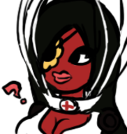 1girl black black_hair cage colored dark_skin eve_silva_paragorica eyepatch flower little_big_planet little_big_planet_2 long_hair // 162x171 // 31KB