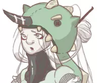 abyssal colored costume dinosaur harbour_princess kantai_collection nose seaport_hime // 685x590 // 56KB