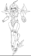 1girl armored_core artist:yuzu mecha nineball personification wip // 514x910 // 152KB