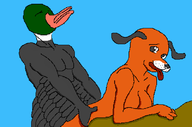 colored dog doggy_style duck duck_hunt furry personification sex // 800x528 // 16KB