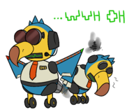 2boys animal_crossing colored dodo orville robot sunglasses text wilbur // 1442x1200 // 213KB