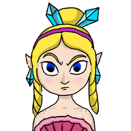 1girl angry blonde_hair blue_eyes colored earrings freckles hair_bun mila pointy_ears the_legend_of_zelda wind_waker // 884x880 // 74KB