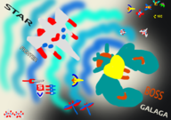 abstract artist:unknown galaga space spaceship vehicle // 692x488 // 275KB