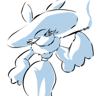 1girl artist:unknown filter hand_on_hips hat palworld sibelyx smoke_filter smoking // 640x640 // 94KB