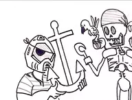 anchor artist:skai doom doom_guy doomguy pirate revenant // 2144x1632 // 568KB