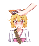 1girl artist:unknown cocoa headpat rabi-ribi // 795x944 // 535KB