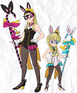 2girls artist:unknown bunny_suit dragon_quest serena veronica // 623x750 // 480KB