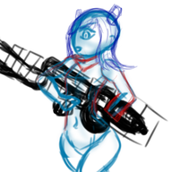 artist:punished_vporeon gun kantai_collection taihou wip // 1200x1200 // 738KB