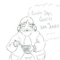 beard eating fat nanako nanako_dojima parody persona_(series) persona_4 shin_megami_tensei tears text // 2100x2100 // 401KB