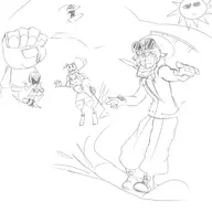 crossover marina_liteyears mischief_makers monochrome namco_x_capcom shinobin sketch ski snowboard snowboard_kids sporst the_wonderful_101 wonder_red xiaomu // 2000x2000 // 199KB