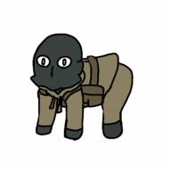 1boy all_fours animated artist:jxci balaclava call_of_duty chibi doro eating parody // 640x640 // 113KB