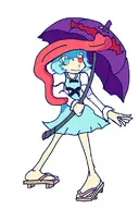 colored kogasa_tatara puyo_puyo tongue touhou // 520x782 // 213KB