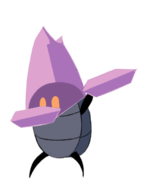 colored dabbing enraged_guardian hollow_knight orange_eyes // 507x676 // 60KB