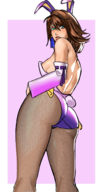 1girl animal_ears artist:sunbeam ass bunny_suit final_fantasy final_fantasy_x pantyhose yuna // 830x1564 // 1.2MB
