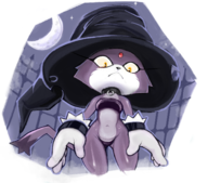 1girl anthro artist:unknown blaze_the_cat bottomless bra collar colored furry gloves looking_at_viewer looking_down sonic_(series) thigh_gap witch_hat yellow_eyes // 1500x1321 // 1.8MB