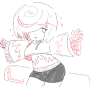 1girl artist:2x looking_away sage sketch sonic_(series) sonic_riders spats sweater // 652x592 // 25KB