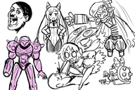 artist:aipiepo disgaea ditto kagerou_imaizumi metroid morte planescape pokemon poppi samus_aran super_mario touhou usalia wendy xenoblade xenoblade_chronicles_2 // 1500x1000 // 944KB