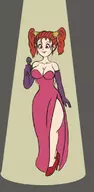 1girl artist:goseb90 cleavage colored cosplay dragon_quest dragon_quest_viii dress jessica_albert jessica_rabbit who_framed_roger_rabbit // 561x1147 // 147KB