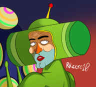 1boy artist:rkzero10 bloodshot colored facial_hair katamari katamari_damacy prince // 1152x1044 // 319KB