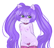 1girl artist:2x blush breasts heart league_of_legends lulu navel pasties pussy_tape small_breasts sticker tape thigh_highs tummy yordle // 350x308 // 32KB