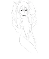 1girl aqua bombergirl bomberman sling_bikini small_breasts womb_tattoo // 750x900 // 89KB