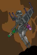 colored descent mecha_girl personification pyro-gx // 800x1200 // 269KB