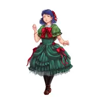 1girl artist:kujalla blue_hair carrie_fernandez castlevania castlevania_64 dress gothic_lolita leggings ribbon short_hair wip // 1000x1000 // 247KB