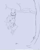 artist:blysill catgirl disgaea handing_off lineart rutile tree // 759x936 // 32KB