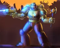 artist:tim axe background colored edit gun quake ranger space_marine warhammer warhammer_40k // 1000x800 // 164KB