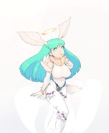 angel artist:34no404 corruption darkstalkers halo morrigan_aensland transformation wings // 1400x1700 // 838KB