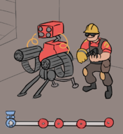 1boy artist:unknown engineer sentry sentry_gun team_fortress_2 // 630x687 // 159KB