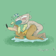 1boy 1girl artist:tap_drawfag cuphead_(series) furry mugman nude pilot_saluki sex // 2000x2000 // 1.5MB