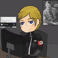 4chan artist:plato hitler nazi poster shitposting wolfenstein // 1000x1000 // 442KB